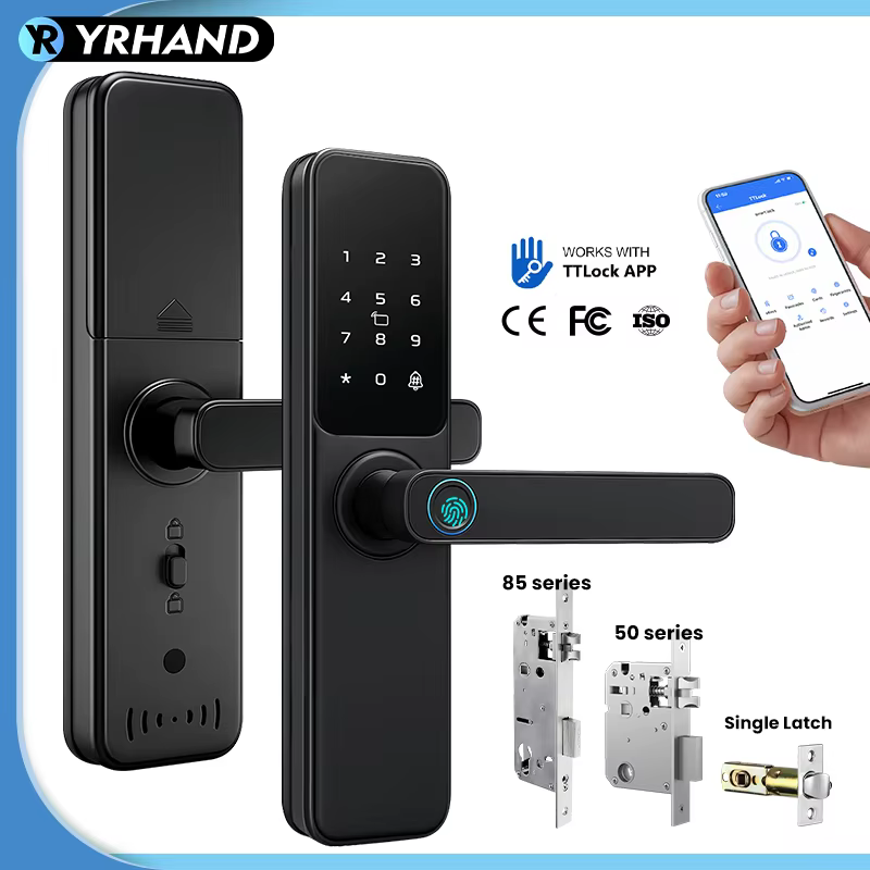 Bluetooth TTLock App Fingerprint Lock cerradura inteligente Touch Screen Smart Lock Security Digital Electronic Lock For Home