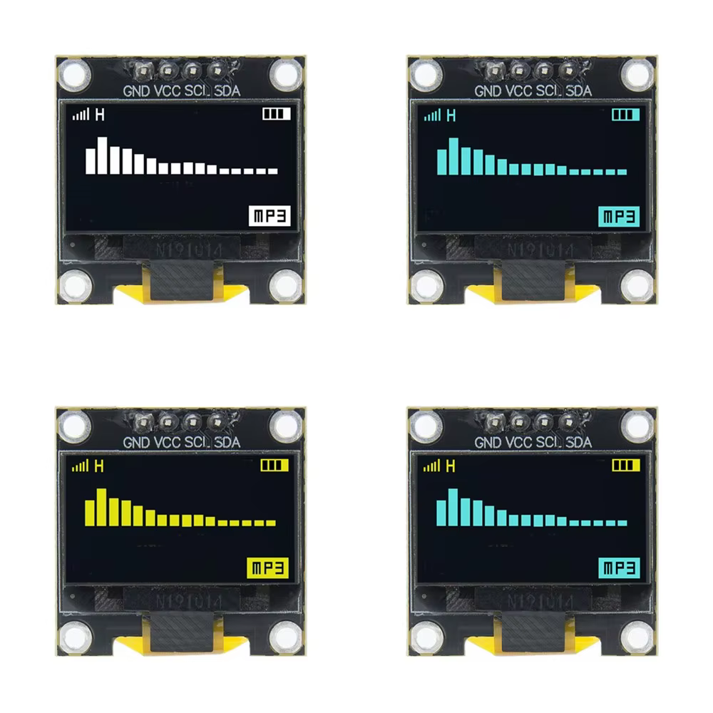 Módulo de Pantalla OLED de 0.96 Pulgadas, I2C IIC Serial, Pantalla Blanca 128x64, Placa Controladora SSD1306, Compatible con Arduino ESP32 STM32