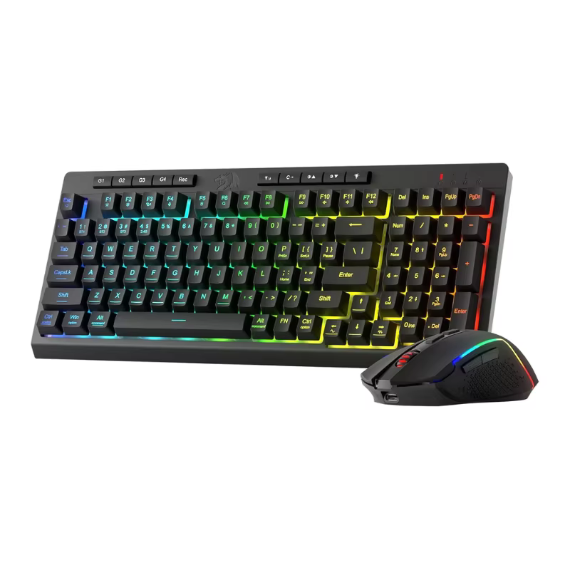 Redragon S142 Wireless Gaming Keyboard & Mouse Combo, 98 Keys K515 PRO Wireless  Keyboard and4800 DPI  2.4Ghz Gaming Mouse