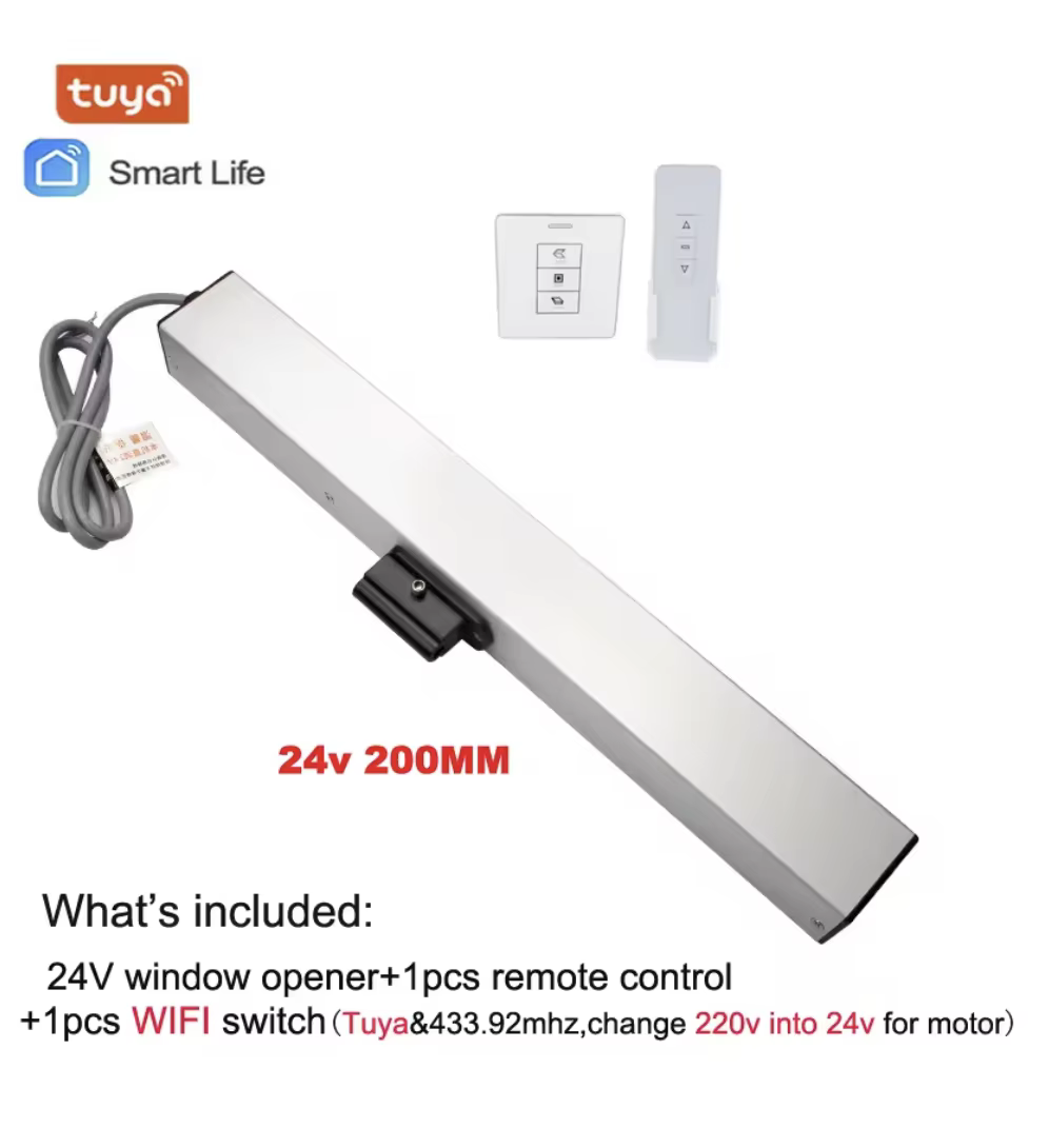 400mm 300MM 200MM Automatic Window Opener Window Actuator Work with Tuya Wifi Smart Home